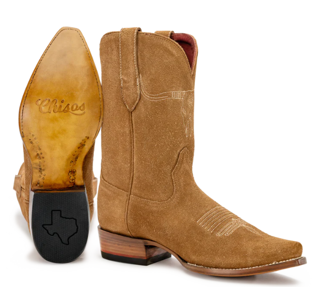 CHISOS MEN'S BOOTS NO. 5-Roughout - Click Image to Close